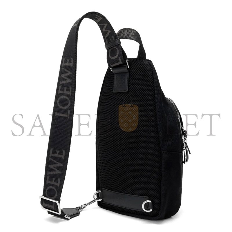 LOEWE FLEX SLING IN CANVAS AND SUEDE BFLXFXSX01 (31*18*10cm)